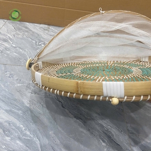 Couvre-plat en jonc de mer avec motif vert, articles de cuisine et décoration de table, vente en gros, écologique, fabriqué au Vietnam - Product Image 4