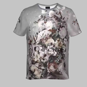 Camiseta de poliéster sólido para sublimación al por mayor OEM, para hombre, informal, con logo personalizado, de tejido ligero de punto, para serigrafía. - Product Image 4