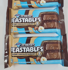 Cajas de Regalo al por Mayor de Mr Beast Feastables, Copas de Chocolate con Avellanas de 40 g x 24 Unidades, Snack de Chocolate con Leche Premium, Importación de la Mejor Calidad - Product Image 1