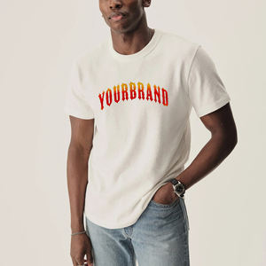 Camiseta Personalizada 2025 para Hombre, 100% Algodón, Corte Holgado, Logotipo Impreso en 3D, Ecológica, de Secado Rápido, Manga Corta y Transpirable - Product Image 6