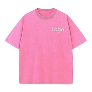 เสื้อยืดทรงดรอปโชว์เดอร์ขายส่ง เสื้อยืดฮิปฮอปโอเวอร์ไซส์เนื้อหนา เสื้อยืดยูนิเซ็กซ์ สกรีนโลโก้ได้ เสื้อผ้าฝ้ายไซส์ใหญ่ เสื้อผู้ชาย - Product Image 2