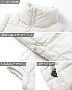 Chaleco acolchado recortado personalizado para mujer con diseño único Ropa exterior impermeable Muestra gratis - Product Image 3