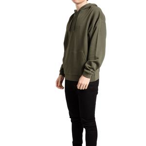 Sweat à capuche oversize vert olive pour homme, en molleton décontracté, à manches longues, avec poche kangourou, style streetwear - Product Image 5