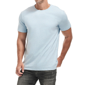 เสื้อยืดคอกลมผู้ชายผ้าฝ้ายคุณภาพพรีเมียม ขายส่ง รับผลิตแบบ OEM ODM แบรนด์ส่วนตัว โรงงานผลิต เสื้อยืดทรงปกติ สีพื้น - Product Image 4