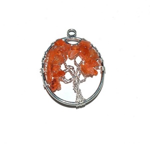 <b>Crystal</b> Quartz Copper <b>Tree</b> of Life Pendant From Agate Export - Product Image 6