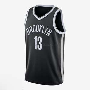 Maillot de basket-ball Brooklyn 13 pour hommes, débardeur en maille sans manches à col en v, respirant, toutes saisons, vêtements de sport pour adultes - Product Image 1
