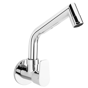 ก๊อกน้ำติดผนังทองเหลืองชุบโครเมียม ก๊อกน้ำเครื่องซักผ้า ก๊อกอ่างล้างหน้า ก๊อกน้ำร้อนน้ำเย็น ก๊อกน้ำห้องครัว - Product Image 1