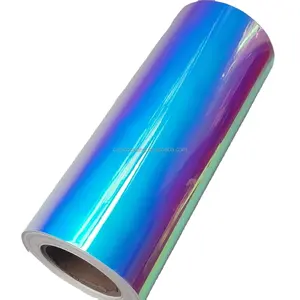 Fibrillamento iridescente olografico adesivo in vinile permanente impermeabile resistente taglio versione artigianale opalino PVC vinile per taglio Plotter