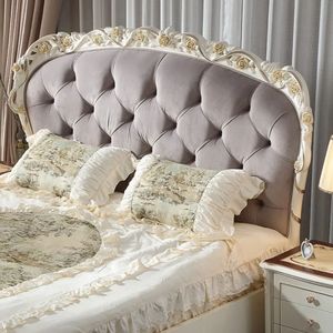 Hot Sale Modern Classic White Tufted Bedroom Set Upholstered Bed Frame Luxury Hotel Villa Furniture High Quality - Product Image 5