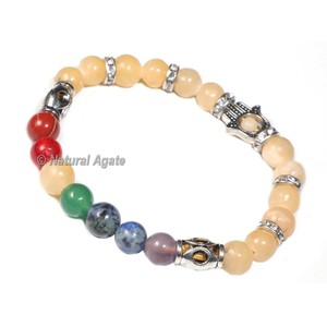 Bracelet de yoga de guérison en pierre de lave et aventurine verte de qualité supérieure – Vente en gros de pierres précieuses naturelles - Product Image 2