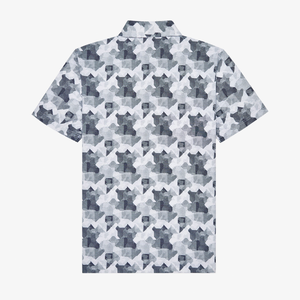 Polos de golf pour hommes de luxe OEM, tissu extensible quadridirectionnel imprimé de qualité supérieure, antibactérien, séchage rapide, broderie personnalisée - Product Image 6