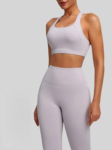 Conjunto Deportivo de 2 Piezas con Logotipo Personalizado, Ropa Deportiva de Alta Calidad sin Marca, Traje de Gimnasio para Damas, Tops Deportivos - Product Image 2