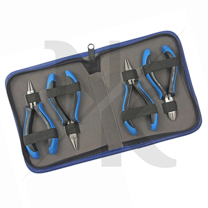 High-quality Stainless Steel Jewelry <strong>Making</strong> Pliers <strong>Kit</strong> 4 Pieces Ergonomic Handles 120mm Chain Nose Flat Nose Side Cutter - Product Image 3