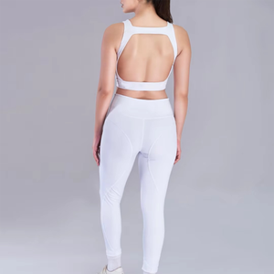 Ensemble de yoga pour femmes personnalisable, best-seller, 2 pièces, respirant, vêtements de sport, avec taille élastique - Product Image 4