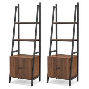 Estantería Vintage Tipo Escalera con 3 Cajones, Estructura Metálica, 5 Niveles, Duradera, Moderna, para Almacenamiento y Exhibición de Libros - Product Image 4