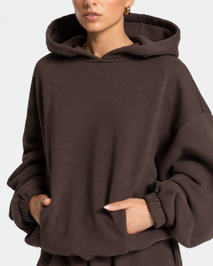 Ensemble de survêtement ample et décontracté pour femme, coupe ample, poids lourd 500 GSM, tenue deux pièces confortable, vêtements de mode streetwear - Product Image 4