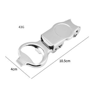 Metal Plain Bottle Opener Stainless Steel Classic <b>Bar</b> <b>Tool</b> for Beer Wine and Home Kitchen Use - Product Image 2