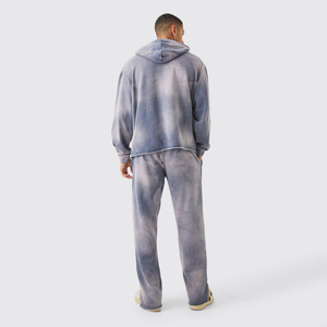 Survêtement Homme Délavé à l'Acide de Qualité Supérieure, Design Personnalisé, Coupe Oversize, Vente en Gros Usine, Prix Bas, Respirant - Product Image 2