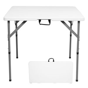Tavolo pieghevole quadrato da 34 pollici in polietilene soffiato (solo tavolo) - Product Image 5