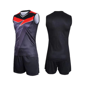 Conjunto de camisetas de voleibol unisex con logo de equipo personalizado, uniformes deportivos sencillos para adultos y niños en oferta desde Pakistán. - Product Image 5