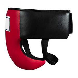 Protège-entrejambe de boxe en cuir PU pour homme, couleur unie, fermeture auto-agrippante réglable pour adultes, équipement de sécurité sportive - Product Image 5