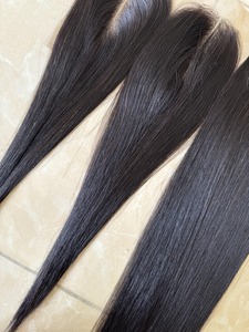 Vietnamese Indian Hair Straight Remy Human Extensions Full Size Lace Closure Frontal All Colors <b>Body</b> <b>Wave</b> Super Double Drawn - Product Image 5