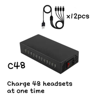 Estación de Carga USB-C de 48 Puertos C48, Carga Rápida de 48 Auriculares Inalámbricos Simultáneamente