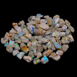 โอปอลธรรมชาติจากเอธิโอเปีย หินดิบ รูปทรงไม่แน่นอน หลายรูปทรง รับรองโดยผู้เชี่ยวชาญ ราคาถูก สำหรับทำเครื่องประดับ แบบคาโบชอง ไม่ผ่านการปรับแต่ง - Product Image 2