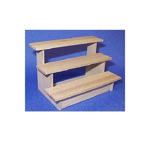 Support à cupcakes rectangulaire réglable en bois naturel rustique, présentoir à gâteaux fait main pour muffins, pâtisseries, desserts, célébrations - Product Image 4