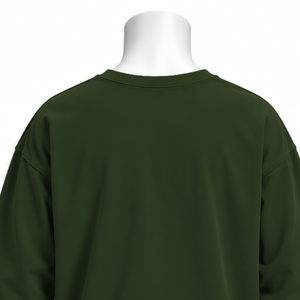 <b>Olive</b> <b>Green</b> Reversed LS Tee Oversized Long Sleeve Cotton <b>T</b> <b>Shirt</b> Vintage Wash Drop Shoulder Casual Streetwear Loose Fit Daily To - Product Image 4