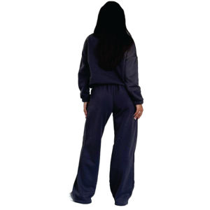 Ensembles de survêtements polaire pour femmes : sweat-shirt demi-zip et pantalon de jogging en tissu doux et épais, service de personnalisation de logo en gros - Product Image 2