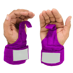<b>Weight</b> <b>Lifting</b> Wrist Hooks Straps with Neoprene Padding for Heavy Pull Exercises Adjustable Strength Workout Hooks Straps - Product Image 2
