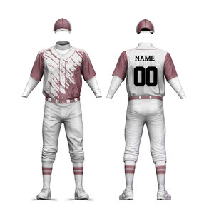 Uniformes de Béisbol y Sóftbol con Diseño Personalizado, 100% Poliéster, Conjunto de Uniforme Personalizado para Hombre Adulto, Absorbente de Humedad y Antibacteriano - Product Image 5