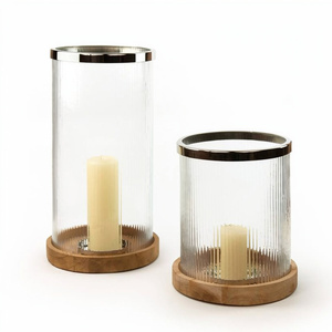 Set 2 Attractive Designer Handmade Decorative Metal <b>Hurricanes</b> <b>Candle</b> Holder Modern Candlestick Handmade <b>Candle</b> Stand - Product Image 1