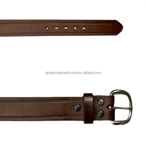 Ceinture en cuir pleine fleur marron décontractée unisexe, cuir de vachette de haute qualité, ceinture décontractée pour homme en cuir véritable, tailles personnalisées - Product Image 6