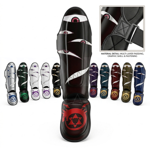 Protège-tibias légers d'extérieur pour Muay Thai, nouveau style, protection des jambes pour le Kickboxing et le MMA, équipement d'entraînement pour la Boxe et les Arts Martiaux - Product Image 1