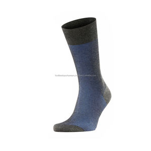 FONILBEST SPORTS WEARS Women's Blue Crew <b>Socks</b> Striped Quick Dry Breathable Knitted Eco-Friendly Anti-Slip Thin <b>Polyester</b> Cuff - Product Image 2