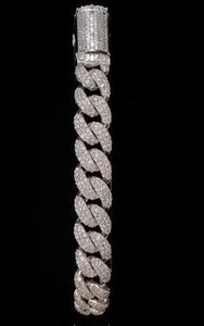 925 Sterling Silver Natural Cuban Link Necklace VVS Moissanite <b>Iced</b> <b>Out</b> <b>Chain</b> Rhodium Plated Unisex Hip Hop Gift Jewelry - Product Image 3