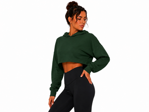 Sudadera corta de moda para mujer, diseñada para uso diario, costuras de primera calidad, tela duradera, estilo moderno y cómodo. - Product Image 4
