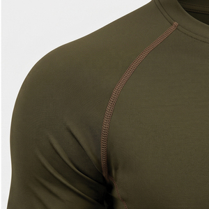 Custom Logo Printing High Quality Solid Color <b>Short</b> Sleeve <b>Compression</b> Shirt Men's Customizable <b>Compression</b> Shirts - Product Image 4
