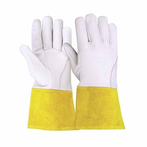 ถุงมือเชื่อมหนังวัวคุณภาพสูงและหนังแยกชั้น ทนไฟ นุ่มสบาย เหมาะสำหรับดับเพลิงและปิ้งย่าง - Product Image 4