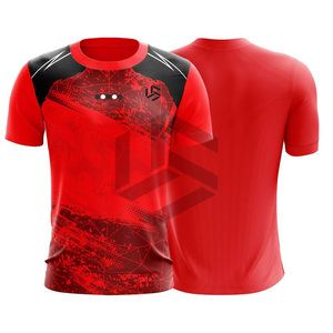 Latest Customized Soccer Jersey with Custom Team <b>Name</b> Short Sleeve Anti-Bacterial & Breathable 100% Polyester New Season - Product Image 1