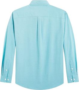 Camisa Oxford Titan Weave para Hombre, Lisa, Casual, con Botones, Cuello Clásico, Manga Larga, con Bolsillo, Edición Profesional Omni 2026 - Product Image 3