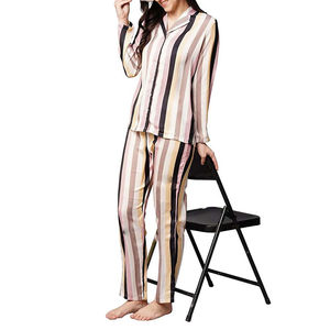Pijamas de Seda 100% de Lujo para Mujer, Suaves y Transpirables, para Verano e Invierno, de Alta Calidad, Personalizables, Venta al Por Mayor - Product Image 4