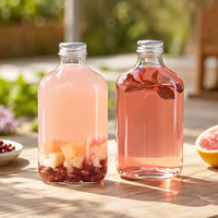 350ml jetable PET plastique petite capacité café lait thé jus Champagne bouteille bouchon à vis Portable filtre Soda boissons énergisantes