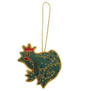 Árbol de Navidad hecho a mano tela bordada decoraciones personalizadas al por mayor adorno con camello Reno oveja caballo - Product Image 4