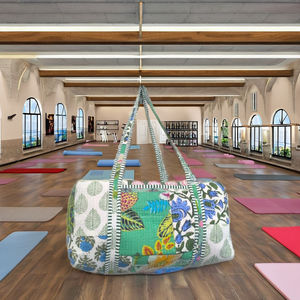 Bolsa de Viaje Acolchada de Algodón Hecha a Mano en India 2026, Cómoda, Informal, para Mujer, con Cierre, para Fin de Semana, Compras, de Gran Capacidad - Product Image 2