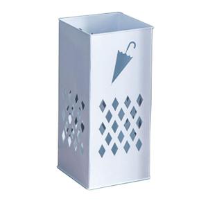 Porte-parapluie en fer forgé, support de rangement pour hall d'entrée, support de parapluie sur pied, organisateur multifonctionnel blanc 50 x - Product Image 4