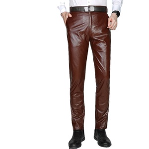 กางเกงหนังทรงตรงสำหรับผู้ชาย Pinco Sports แบบสั่งทำขายส่ง - น้ำหนักเบา ดีไซน์ใหม่ไม่ซ้ำใคร แฟชั่นสไตล์สตรีทสำหรับฤดูร้อน - Product Image 5