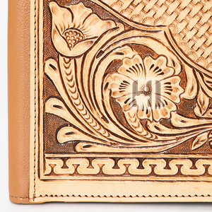 Pochette vintage en cuir de vachette avec dragonne pour femme - Product Image 2